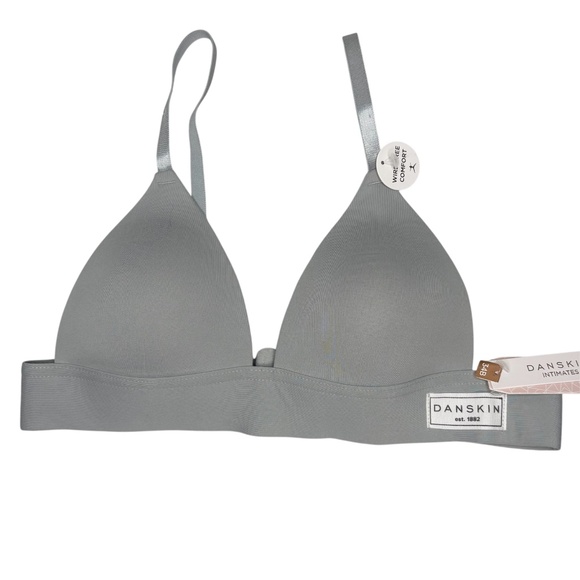 NWT Danskin Intimates Grey Wire Free Bra - Picture 1 of 6
